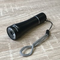 Фонарик ручной Lumen чёрный алюминий "LEMANSO" LMF35