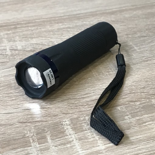 Ліхтарик ручний 1W Lumen чорний пластик "LEMANSO" LMF39