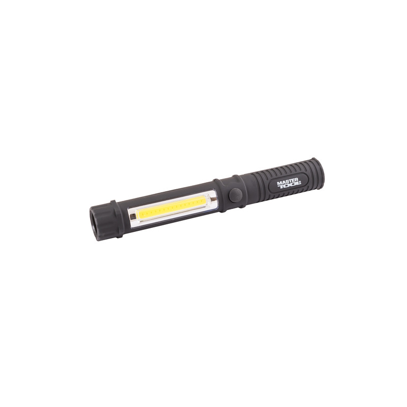 Ліхтарик магнітний, 168*24 мм, LED + COB LED, 3 x AAA, ABS MASTER TOOL 94-0806