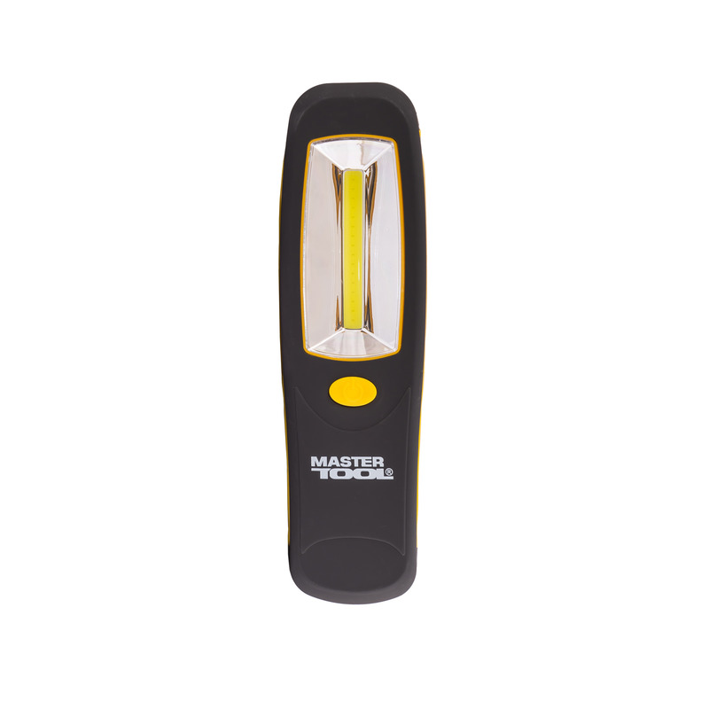 Фонарь магнитный с подвесом, 210*60*28 мм, COB LED, 3 x AA, ABS MASTER TOOL 94-0807