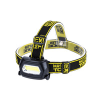 Фонарь налобный с регулировкой наклона, 3 режима, 75*46*29 мм, COB LED, MASTER TOOL 94-0810