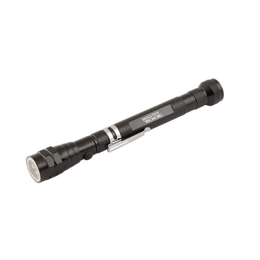 Ліхтарик магнітний телескопічний, 175 мм - 582 мм, два магніти, 3 х LED MASTER TOOL 94-0820