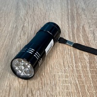 Ліхтарик ультрафіолетовий 3*R03 9UV LED чорний "LEMANSO" LMF9311