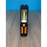 Фонарик ручной COB 3W + 3W LED + 3RED LED с магнитом и аккум. 1800mah чёрный "LEMANSO" LMF9314