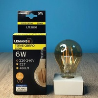 Декоративна лампа Едісон 6W A60 E27 480LM 2200K "LEMANSO" LM3801