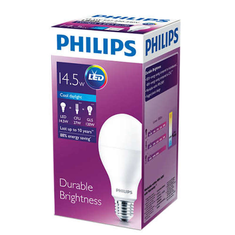 Світлодіодна лампа LEDBulb 14.5-120W 6500K 230V A67 APR_E27 "PHILIPS" 8718696715420