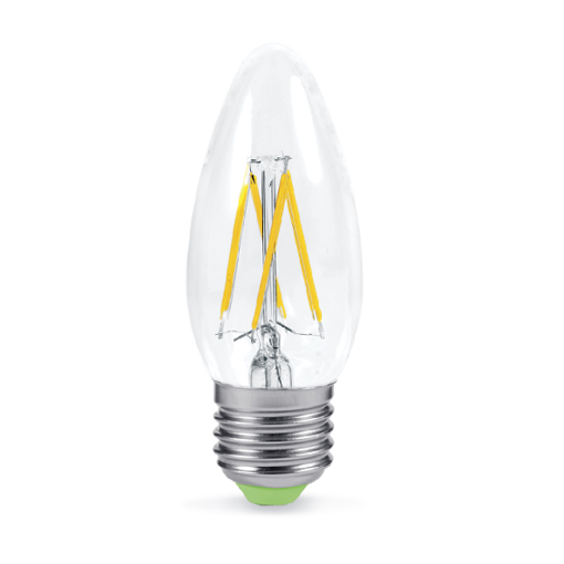 Світлодіодна лампа C35 4W E27 4LED 3000K 230V свічка "LEMANSO" LM391