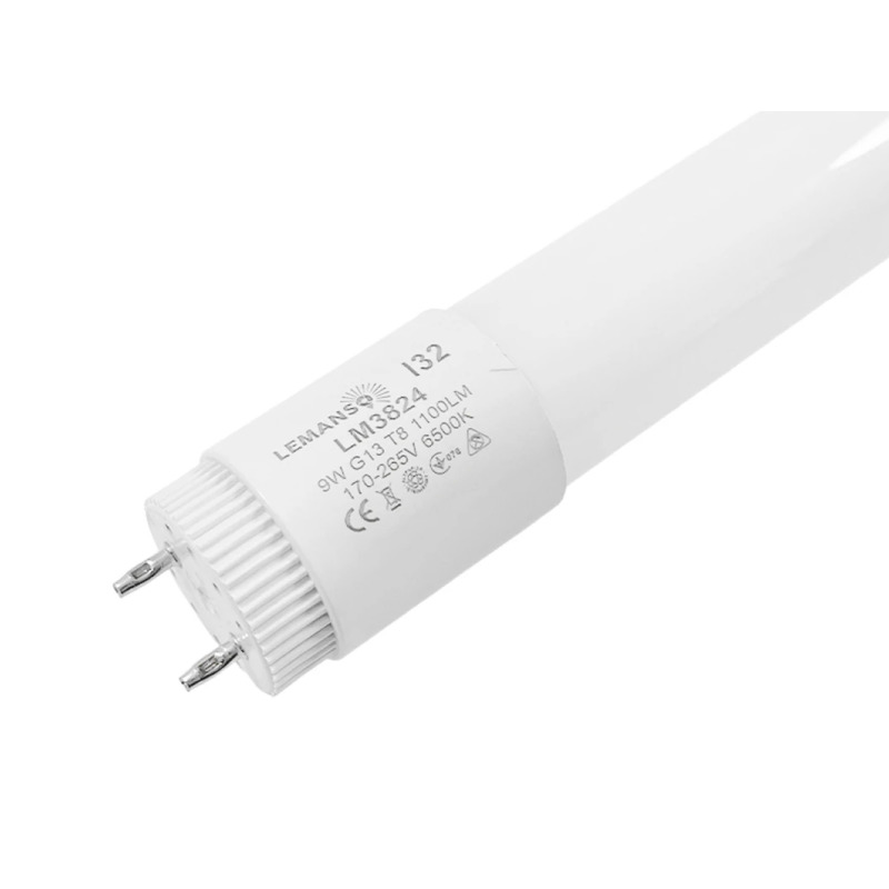 Лампа светодиодная T8 9W 1100LM 165-265V 6500K 600мм "LEMANSO" LM3824
