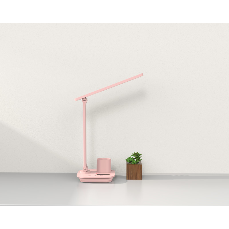 Настільна світлодіодна лампа LED 5W рожева з акумулятором ULTRA LED TB-87S-LI pink