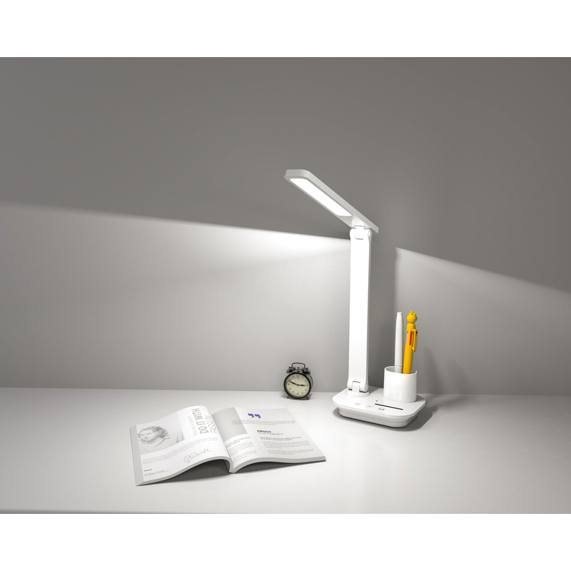 Настольная светодиодная лампа LED 5W белая с аккумулятором ULTRA LED TB-87S-LI white