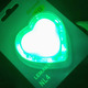 Нічник Серце зелений 3 LED "LEMANSO" NL4