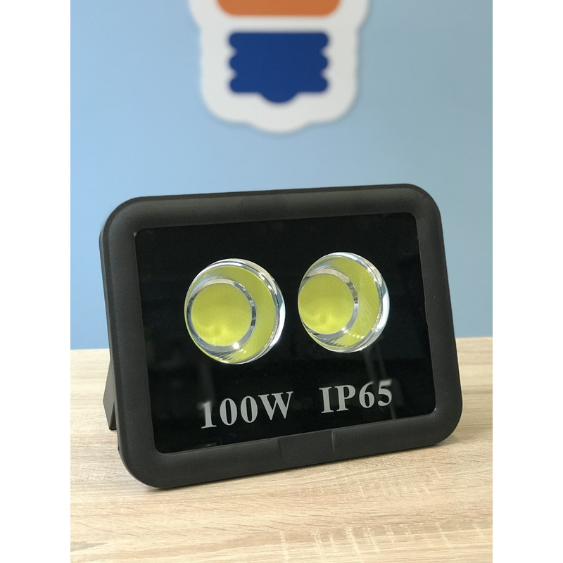 Прожектор светодиодный LED 100w 6500K 2LED IP65 9000LM чёрный "LEMANSO" LMP14-100