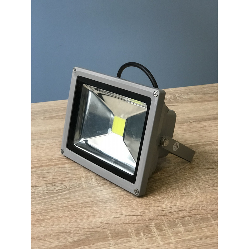 Прожектор cветодиодный LED 10w 6500K IP65 1LED серый "LEMANSO" LMP10