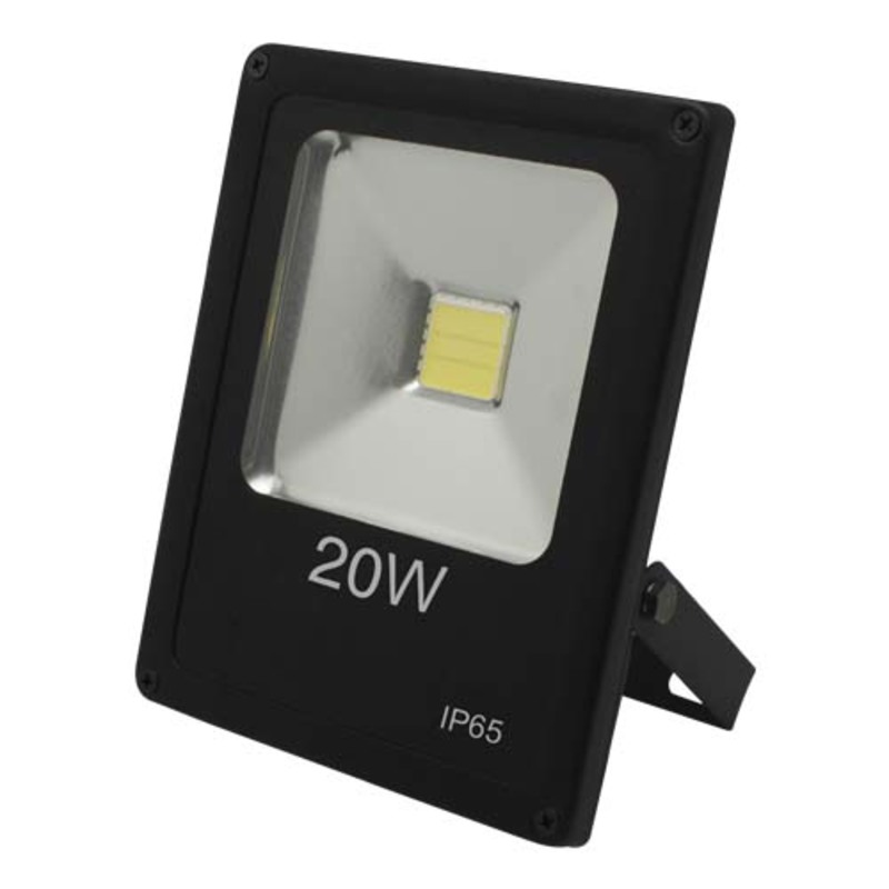 Прожектор светодиодный LED 20w 6500K IP65 1LED чёрный "LEMANSO" LMP2-20