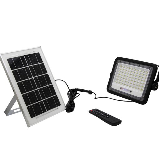 Прожектор LED+ сонячна панель+пульт+акумулятор 100W 6500K "LEMANSO" LMB33021