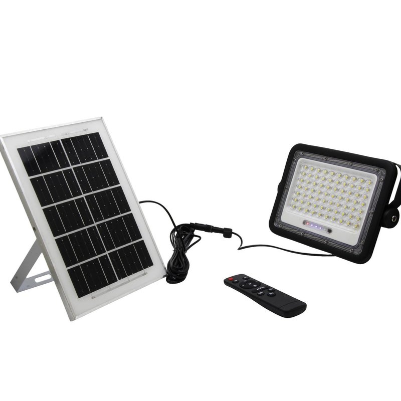 Прожектор LED+ сонячна панель+пульт+акумулятор 100W 6500K "LEMANSO" LMB33021