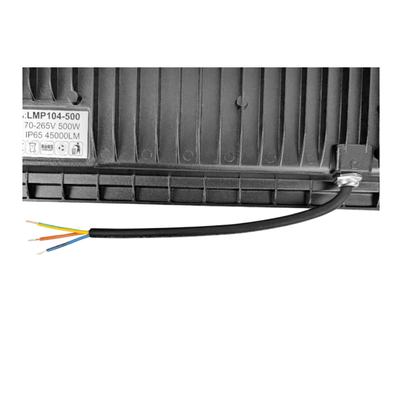 Прожектор светодиодный LED SMD 500w 6500K IP65 45000LM "Посейдон" черный "LEMANSO" LMP104-500