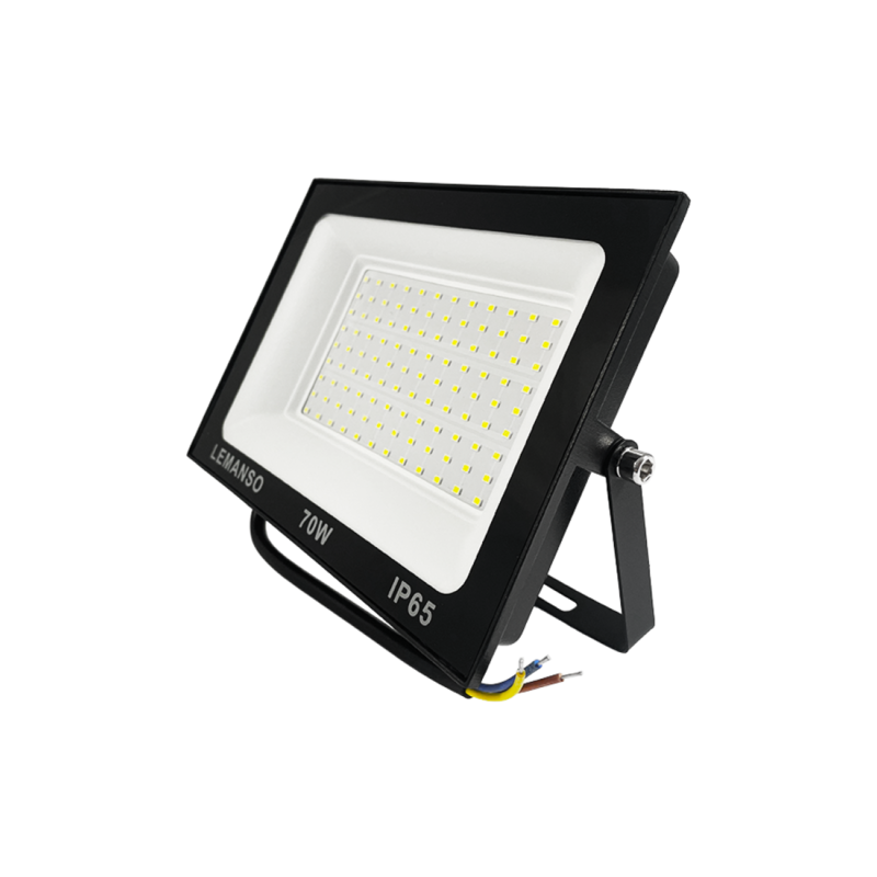 Прожектор светодиодный LED SMD 70w 6500K IP65 5600LM "Посейдон" черный "LEMANSO" LMP104-70