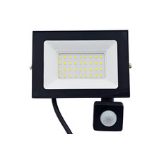 Прожектор LED 30w 6500K IP54 3000LM 175-265V з датчиком чорний "Чарівність" "LEMANSO"  LMPS105-35