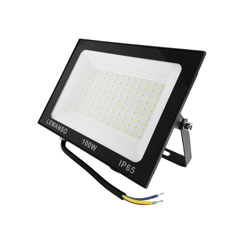 Прожектор светодиодный LED SMD 100w 6500K IP65 6000LM "Нептун" черный "LEMANSO" LMP103-100
