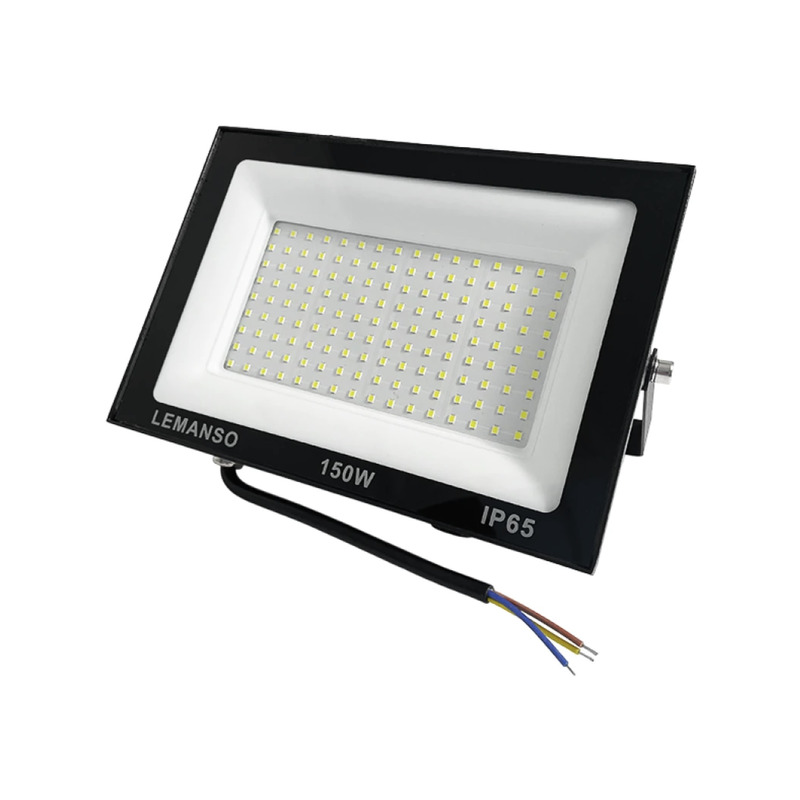 Прожектор светодиодный LED SMD 150w 6500K IP65 9000LM "Нептун" черный "LEMANSO" LMP103-150