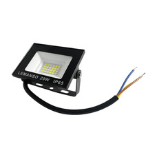 Прожектор светодиодный LED SMD 20w 6500K IP65 1200LM "Нептун" черный "LEMANSO" LMP103-20