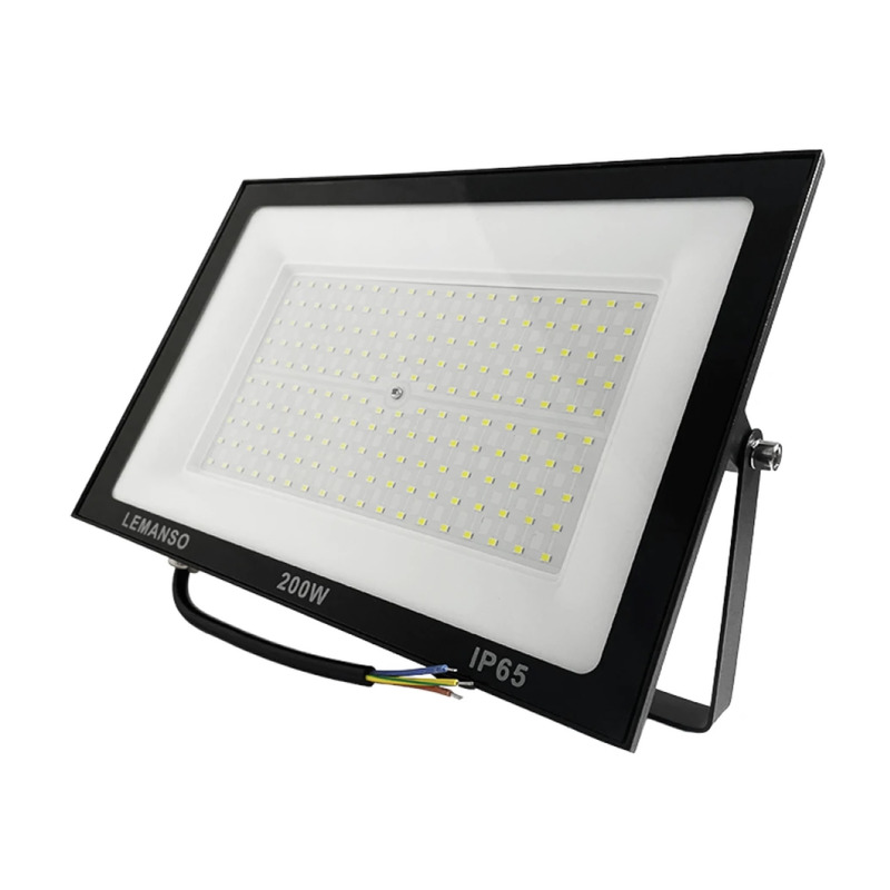 Прожектор світлодіодний LED SMD 200w 6500K IP65 12000LM "Нептун" чорний "LEMANSO" LMP103-200