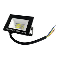 Прожектор світлодіодний LED SMD 30w 6500K IP65 1800LM "Нептун" чорний "LEMANSO" LMP103-30