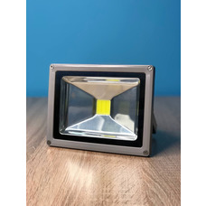 Прожектор светодиодный LED 20w 4000K IP65 1LED серый "LEMANSO" LMP20