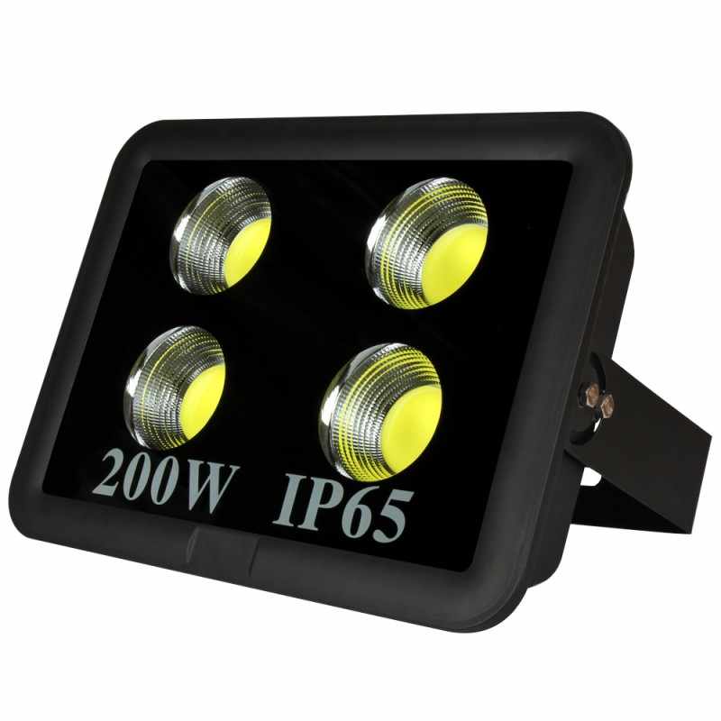 Прожектор светодиодный LED 200w 6500K 4COB IP65 11300LM чёрный "LEMANSO" LMP36-200