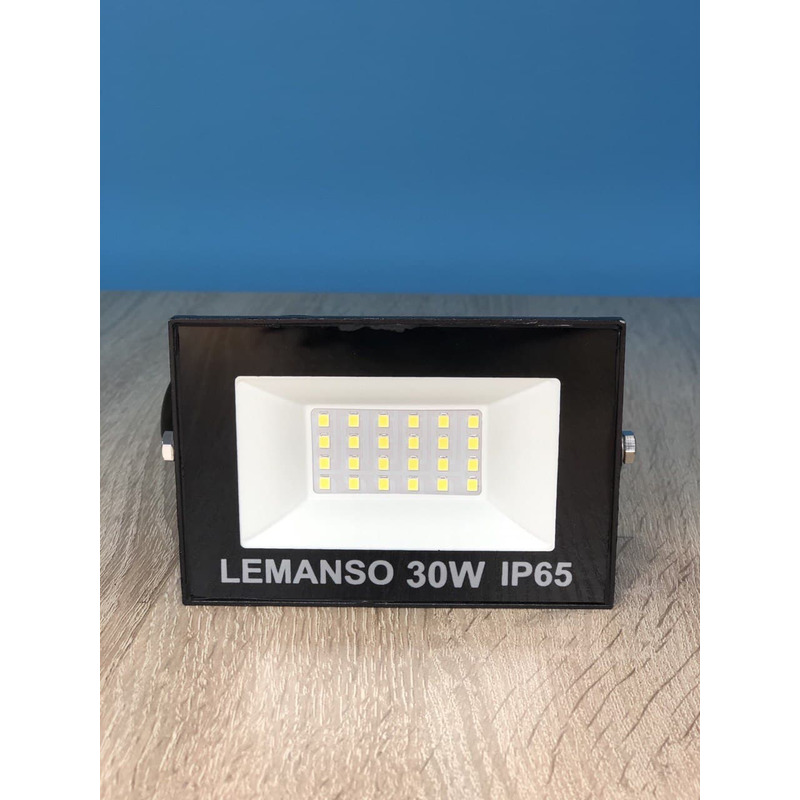 Прожектор светодиодный LED SMD 30w 6500K IP65 1680LM "Нептун" чёрный "LEMANSO" LMP72-30