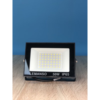 Прожектор светодиодный LED SMD 50w 6500K IP65 2800LM "Нептун" чёрный "LEMANSO" LMP72-50