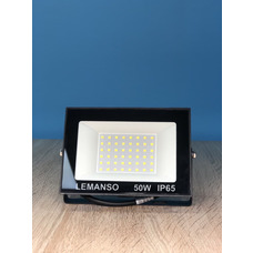 Прожектор светодиодный LED SMD 50w 6500K IP65 2800LM "Нептун" чёрный "LEMANSO" LMP72-50