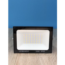Прожектор светодиодный LED SMD 50w 6500K IP65 3000LM "Посейдон"чёрный "LEMANSO" LMP73-50