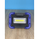 Прожектор LED 10W COB 750LM 6500K IP64 з акумулятором. чорно-синій "LEMANSO" LMP74-10