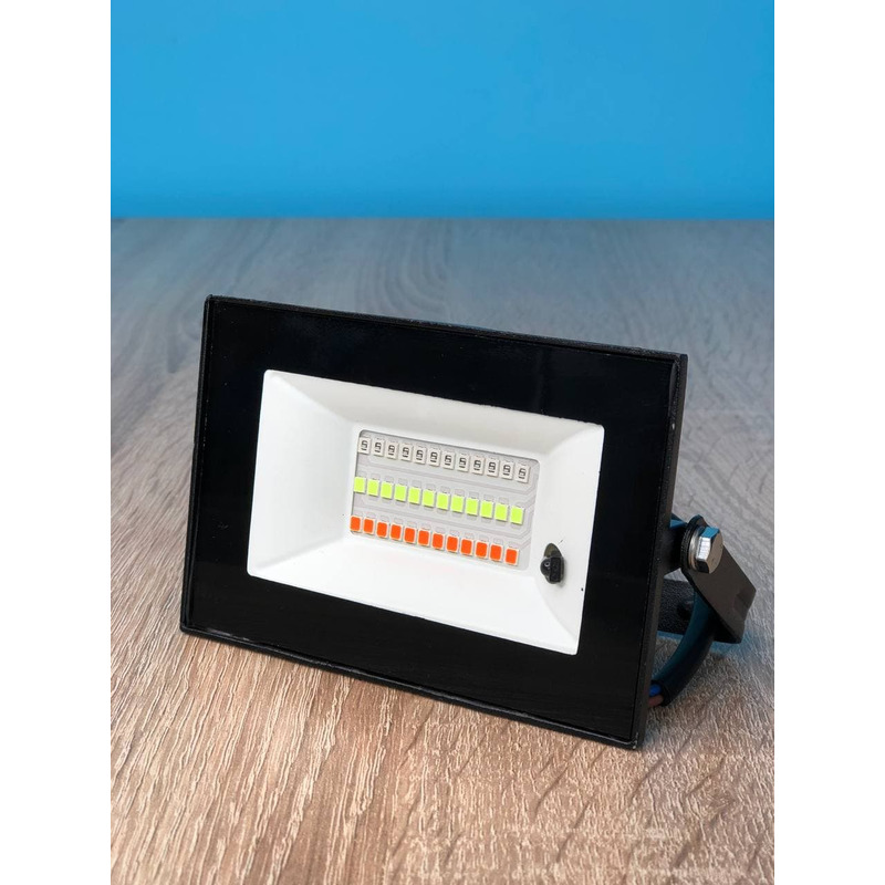 Прожектор светодиодный LED 30w RGB+пульт IP65 черний "LEMANSO" LMP76-30 RGB