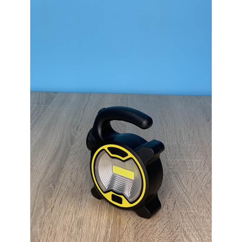 Прожектор LED 3W COB+1W(збоку) 120+100LM 6500 IP44 жовто-чорний "LEMANSO" LMP77