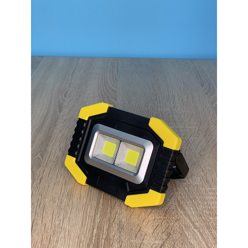 Прожектор LED 5W 2COB 200+100LM (збоку) 6500 IP44 жовто-чорний "LEMANSO" LMP79