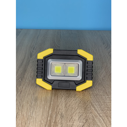 Прожектор LED 5W 2COB 200+100LM (збоку) 6500 IP44 жовто-чорний "LEMANSO" LMP79