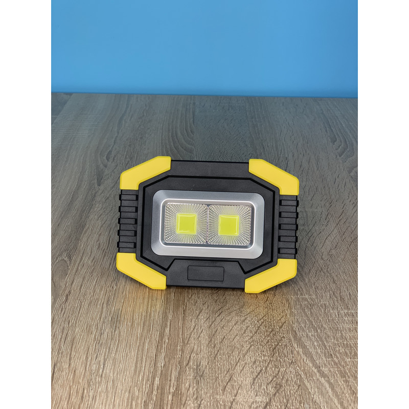 Прожектор LED 5W 2COB 200+100LM (збоку) 6500 IP44 жовто-чорний "LEMANSO" LMP79