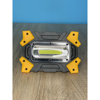 Прожектор LED 10W COB 930LM 6500K IP44 з акумулятором. жовто-чорний "LEMANSO" LMP86