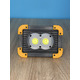 Прожектор LED 20W OSL+COB 300+300LM 6500 IP65 USB та акумулятор. жовто-чорний "LEMANSO" LMP90