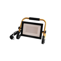Прожектор LED 100w 6500K IP65 5600LM чорний + підставка (жовта) + провід (1,5 м) "LEMANSO" LMP98-100