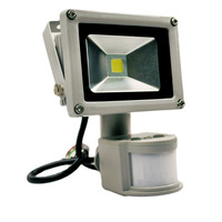 Прожектор светодиодный LED 30w 6500K IP65 1LED серый с датчиком  "LEMANSO" LMPS30