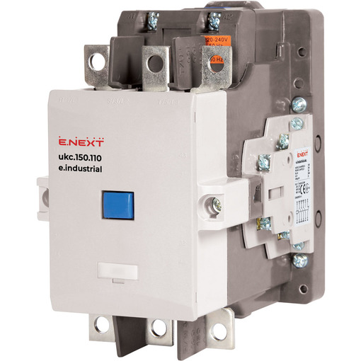 Контактор e.industrial.ukc.150.110, 150А, 110В, 1no+1nc "E.NEXT" i.0090024