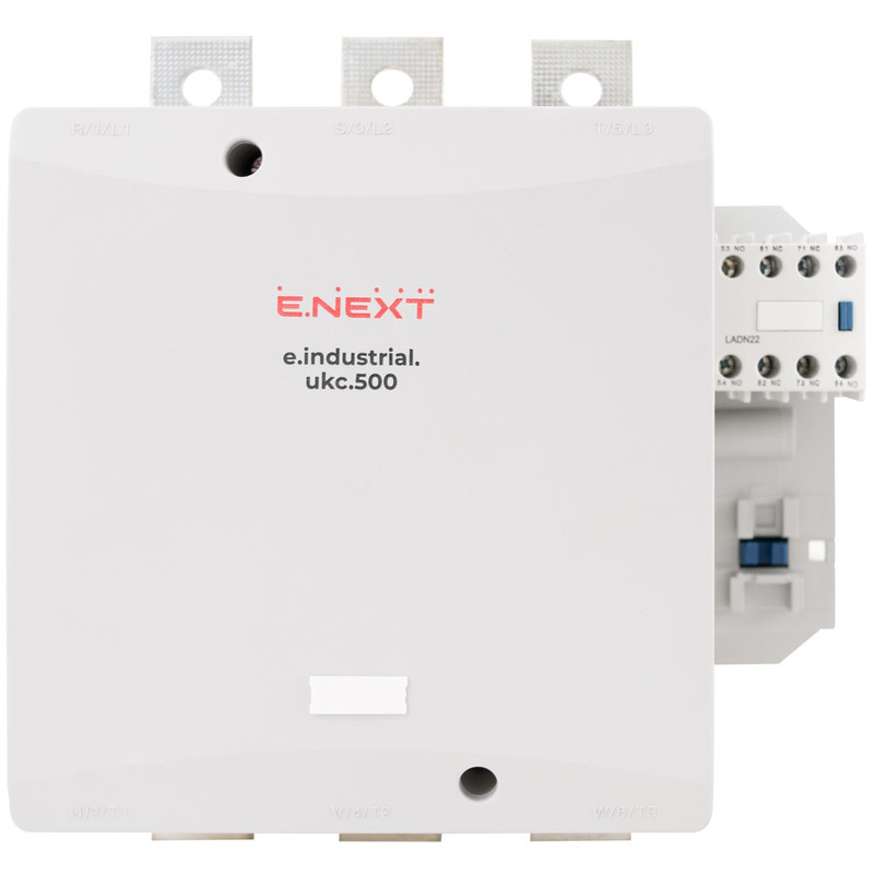 Контактор e.industrial.ukc.500.230, 500А, 230В, 1NO "E.NEXT" i.0090067