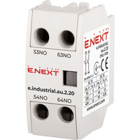Додатковий контакт e.industrial.au.2.20, 2no "E.NEXT" i0140002