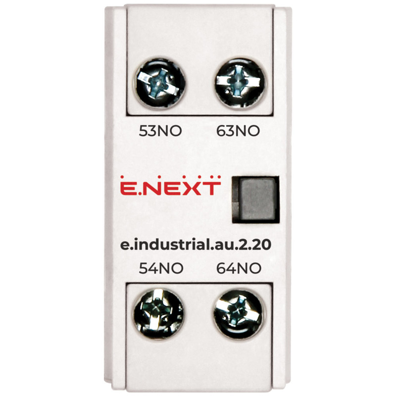 Додатковий контакт e.industrial.au.2.20, 2no "E.NEXT" i0140002