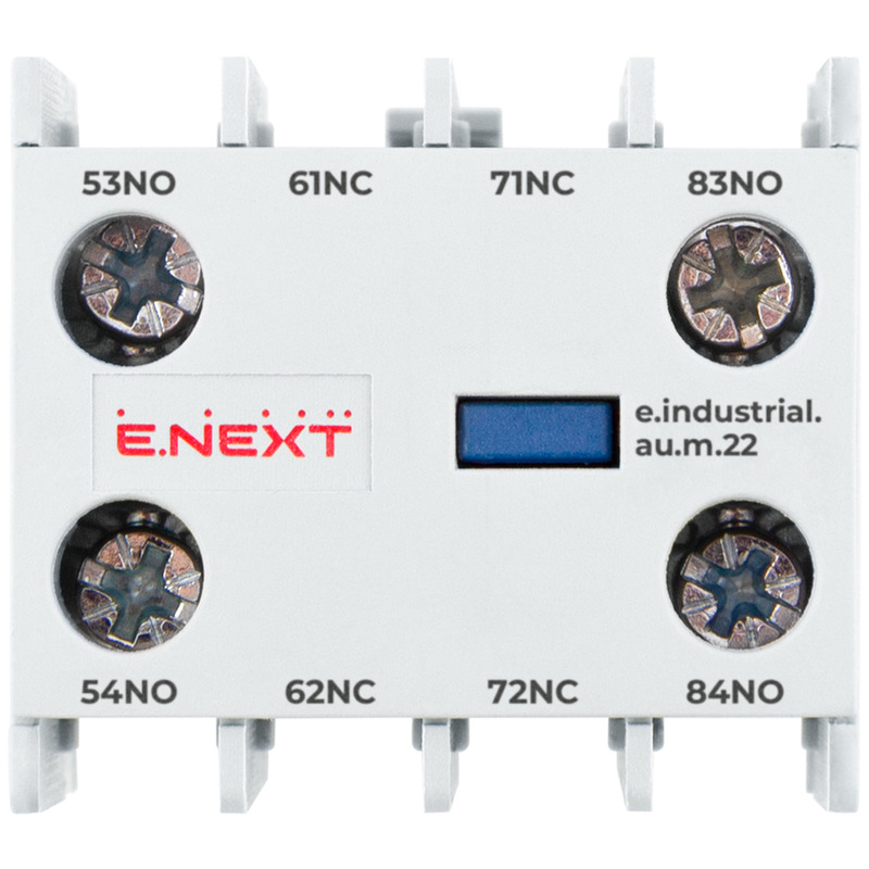 Додатковий контакт e.industrial.au.m.22, 2nc+2no "E.NEXT" i0140011