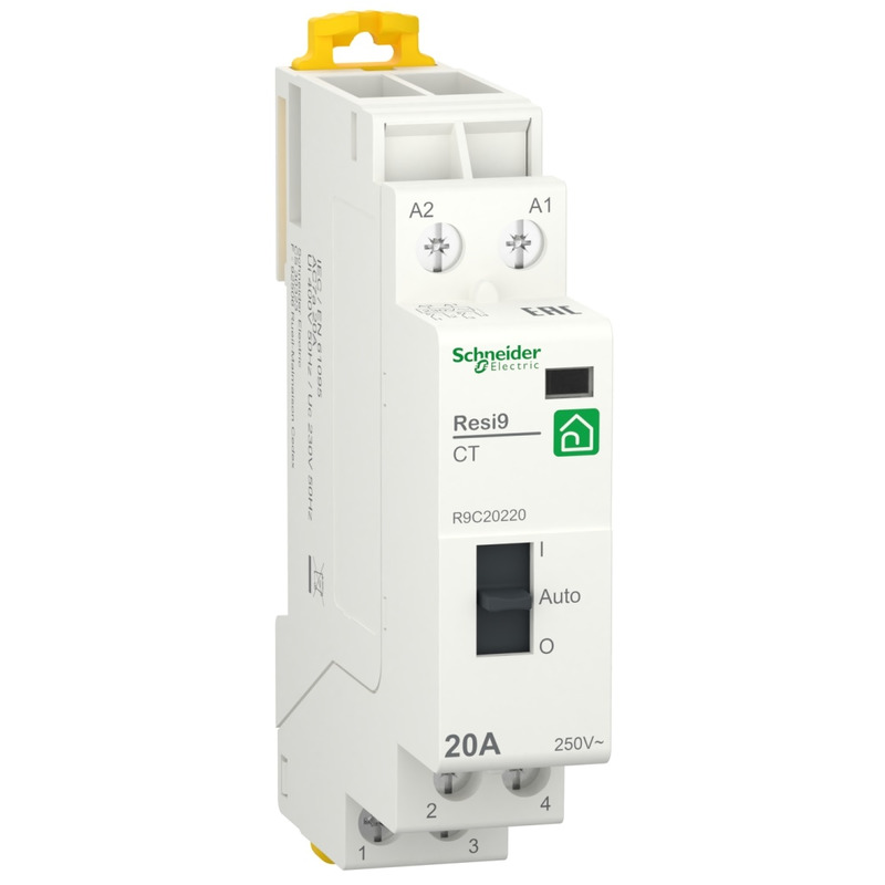 Контактор 1P+N 20A 2NO ~230В/50Гц "SCHNEIDER Resi9" R9C20220